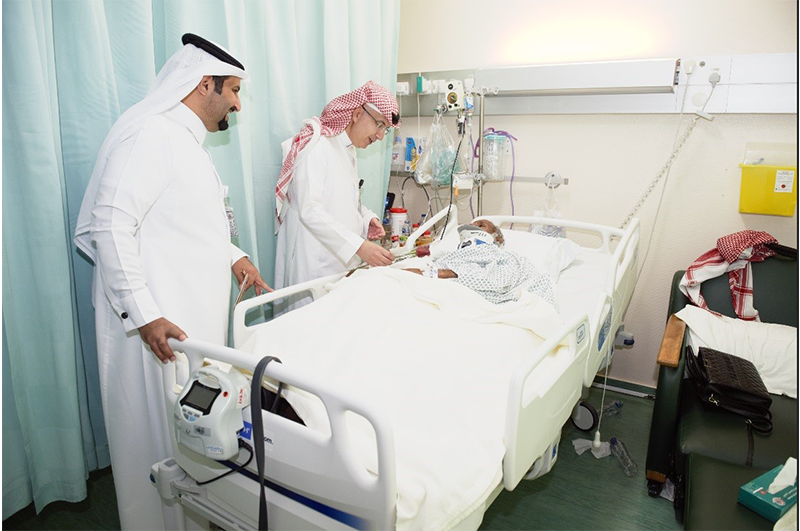 تهنئة عيد الفطر المبارك لمرضى مدينة الملك عبدالعزيز الطبية بالرياض