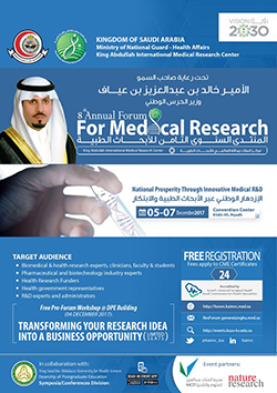 Minister of National Guard Sponsors the 8th Annual Forum for Medical Research