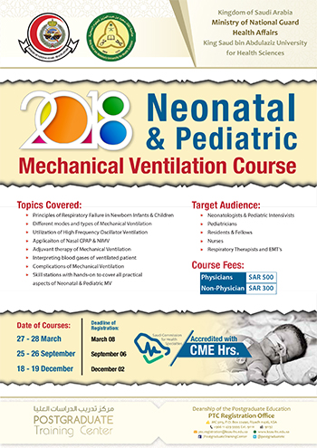 Neonatal and Pediatrics Mechanical Ventilation Course