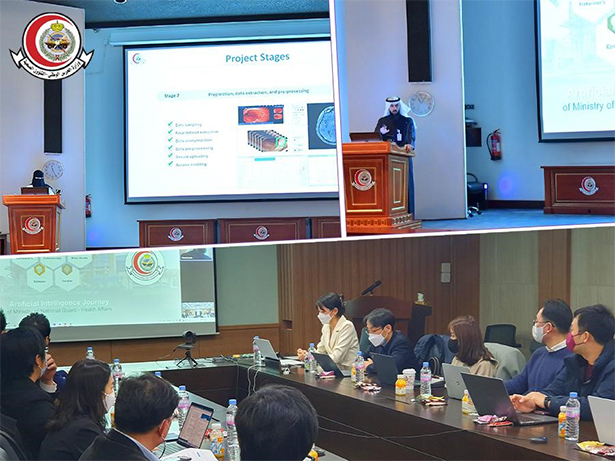 Photos of MNGHA personalities , Seoul National University Bundang Hospital (SNUBH), and the National IT Industry Promotion Agenc
