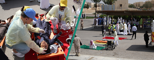 A Drill implemented by PHC Clinics and King Abdullah Residential City Fire Station