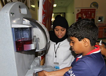 الرعاية الصحية الاولية بمدينة الملك فهد السكنية تقيم فعاليات اليوم العالمي لغسل اليدين 