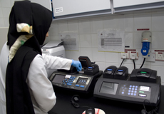 Healthcare worker in the laboratory