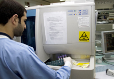 Healthcare worker in the laboratory