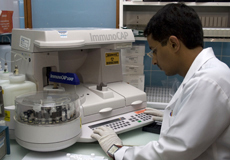 Healthcare worker in the laboratory